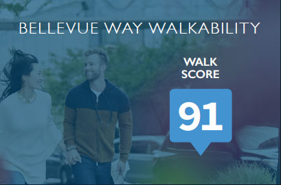Bellevue Way Walkability Walk Score 91